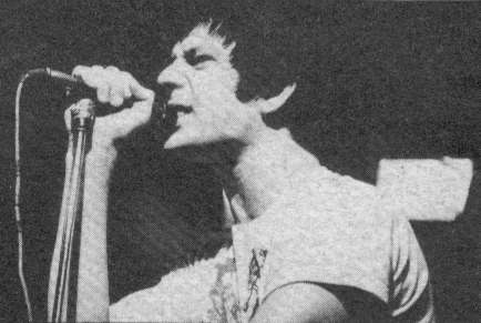 Robert Lloyd back in the days of snot and spit, Manchester Electric Circus Octover 1st 1977